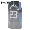 Dres Utah Jazz Lauri Markkanen Nike 2025-26 City Edition Sivo Swingman - Dječji